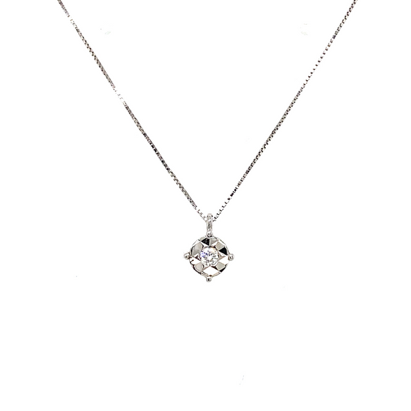 Girocollo solitario con brillante Momenti mis. 2