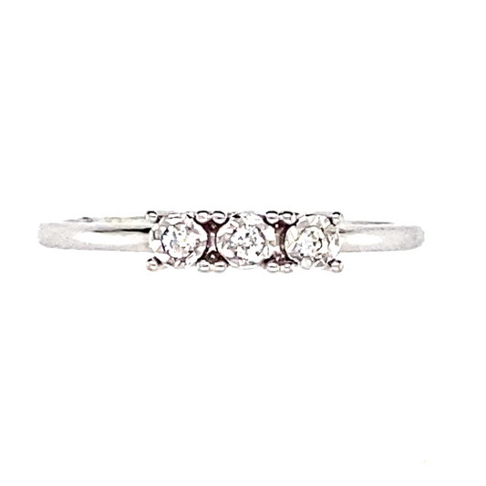 Anello Momenti Trilogy con brillanti
