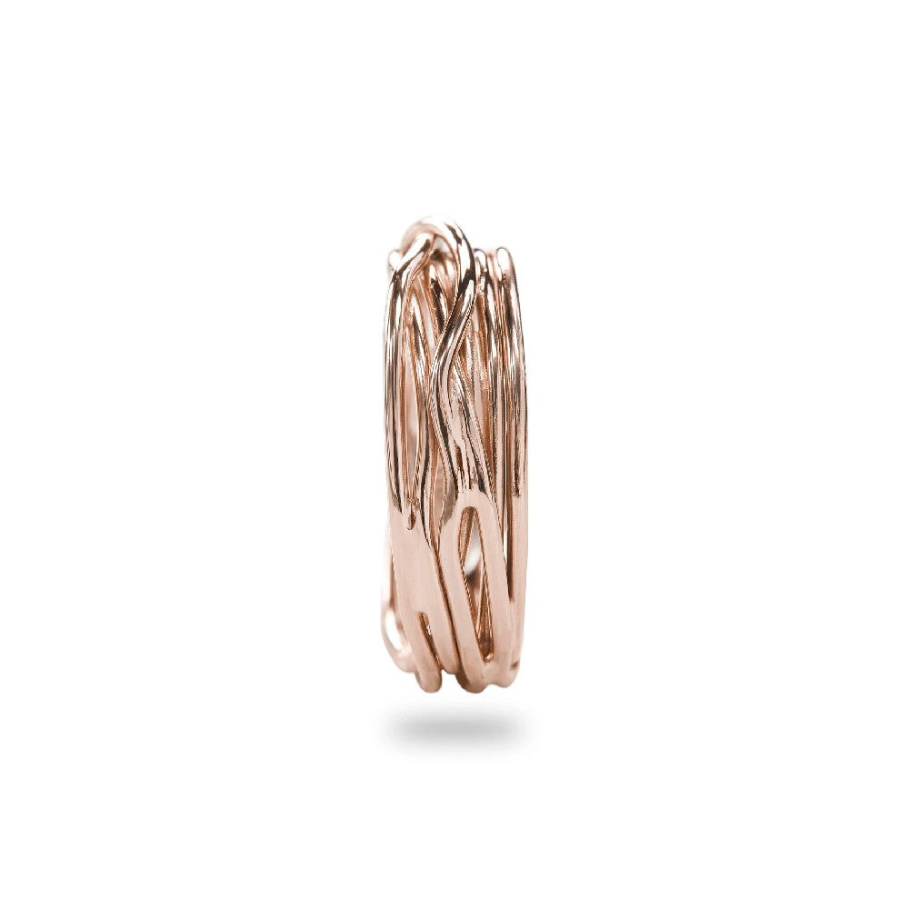 Rubinia Filodellavita - Anello Classic 7 fili in Oro Rosa 9kt