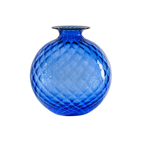 Venini Vaso Monofiore Balloton Zaffiro 20.5 cm