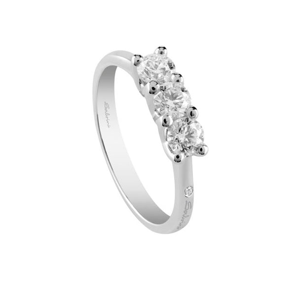 Salvini Anello Virginia in oro bianco e diamanti 0,70