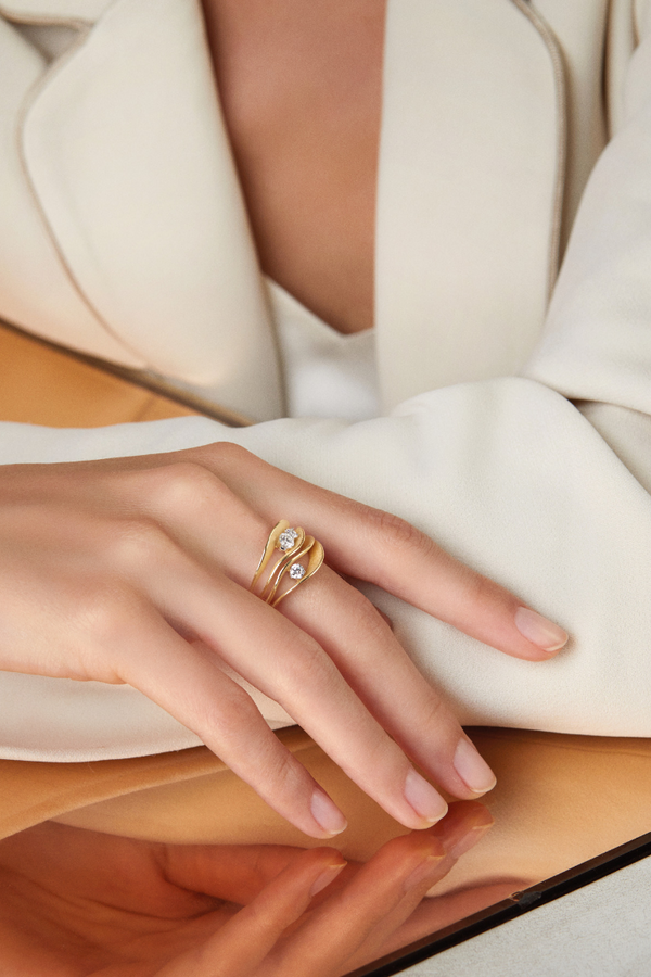 Anna Maria Cammilli Anello Dune Orange Apricot