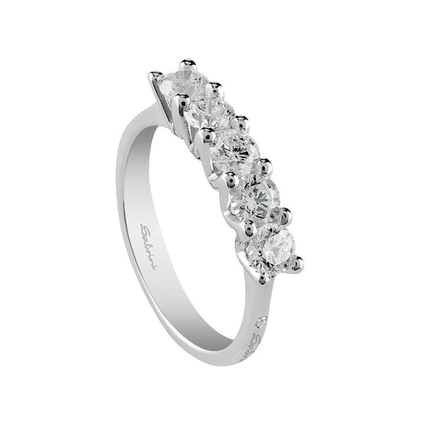 Salvini Anello in oro bianco e diamanti 1,50