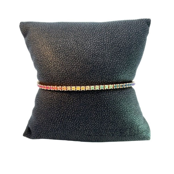 Crivelli - Bracciale Tennis zaffiri multicolor (rainbow)