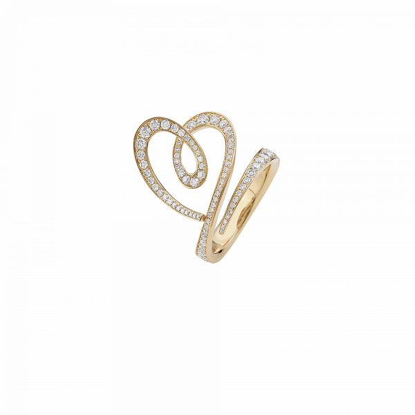 Giorgio Visconti Anello in oro rosa e diamanti