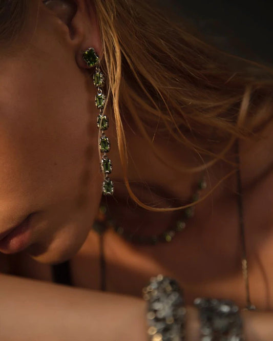 Maria e Luisa Jewels - Orecchini Cascade argento e cristallo di rocca