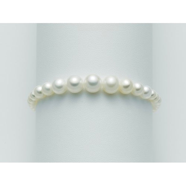 Miluna - Bracciale con perle bianche