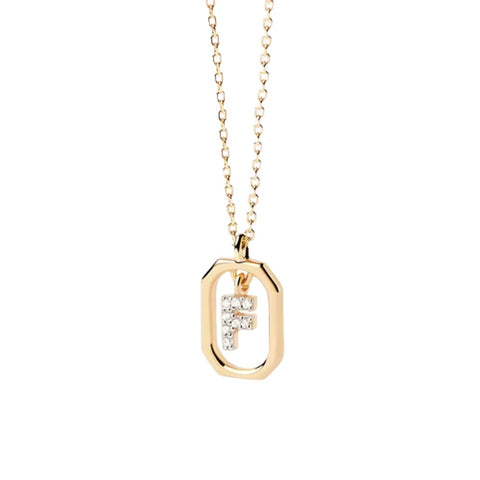 PDPAOLA - Collana con lettera F mini