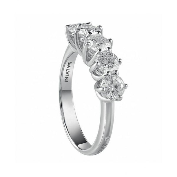 Salvini Anello Virginia in oro bianco e diamanti 0,75